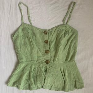 Style Envy Light Green Cami Top
